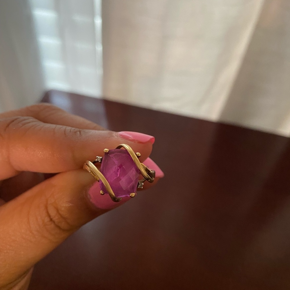 Pink 10K ring - Picture 4 of 6